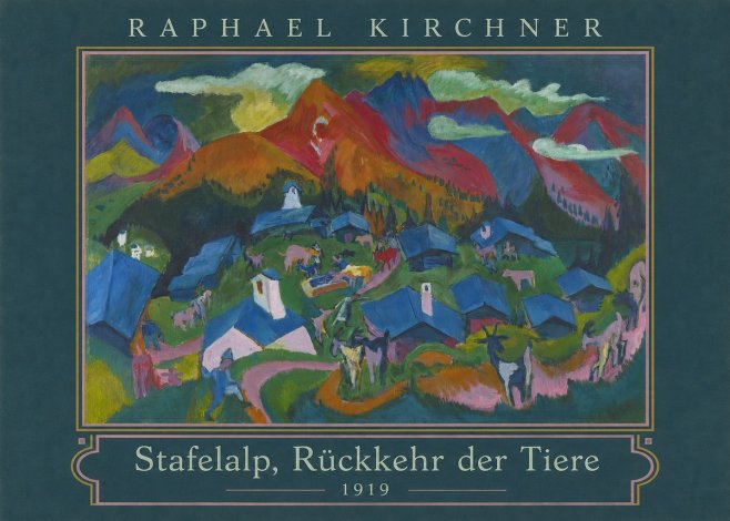 Raphael Kirchner Stafelalp, Rückkehr Der Tiere No3 - Plakát