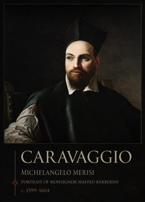 Michelangelo Merisi da Caravaggio Portrait of Monsignor Maffeo Barberini No2 - Plakát