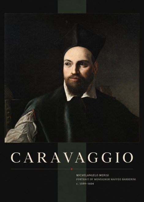 Michelangelo Merisi da Caravaggio Portrait of Monsignor Maffeo Barberini No4 - Plakát