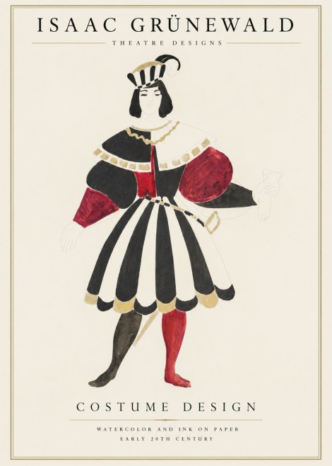 Isaac Grünewald Costume Design XI No1 - Plakát