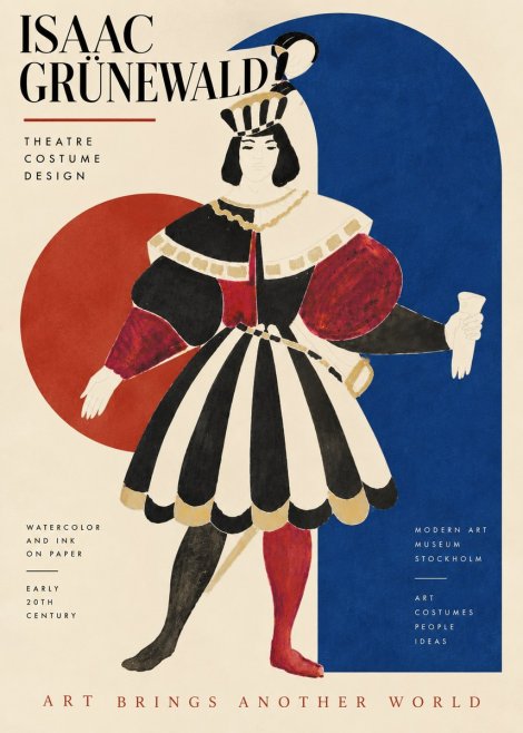 Isaac Grünewald Costume Design XI No5 - Plakát