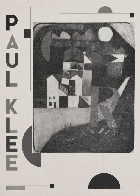 Paul Klee Village in the Mountains No2 - Plakát
