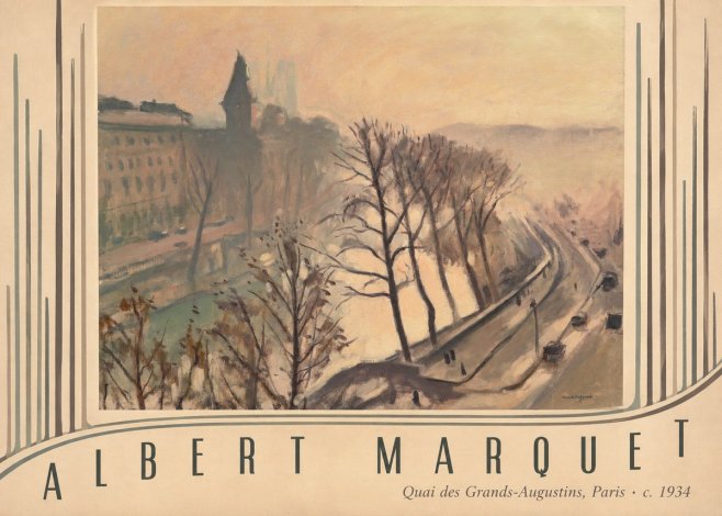 Albert Marquet Quai Des Grands-augustins, Paris · C. 1934 No3 - Plakát
