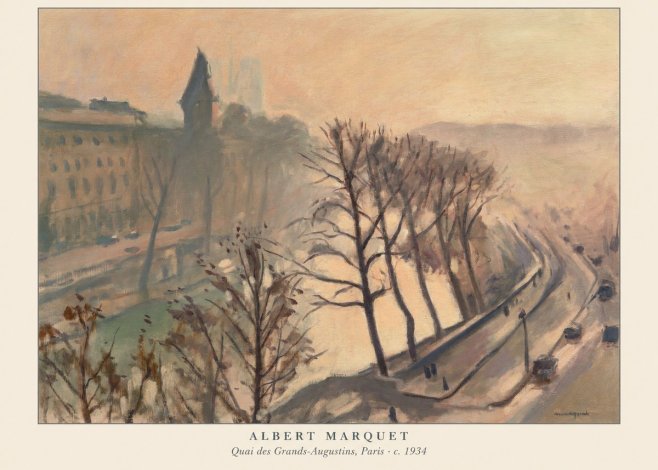 Albert Marquet Quai Des Grands-augustins, Paris · C. 1934 No6 - Plakát