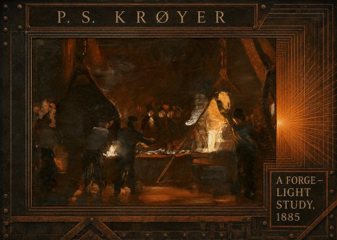 P.S. Krøyer A Forge — Light Study, 1885 No6 - Plakát