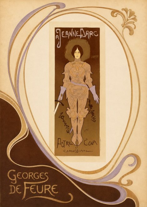 Georges de Feure Jeanne D'arc No3 - Plakát