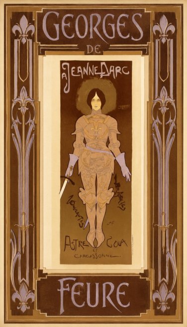 Georges de Feure Jeanne D'arc No5 - Plakát