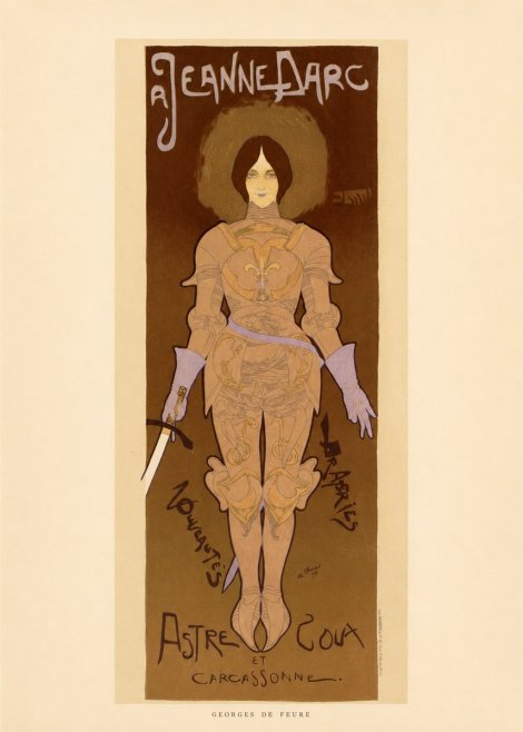 Georges de Feure Jeanne D'arc No6 - Plakát