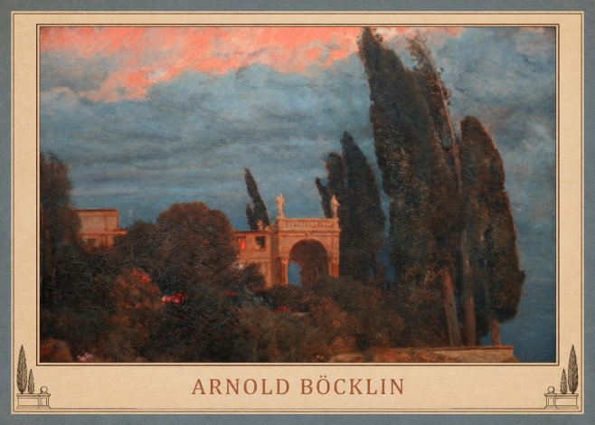 Arnold Böcklin Roman Villa No4 - Plakát