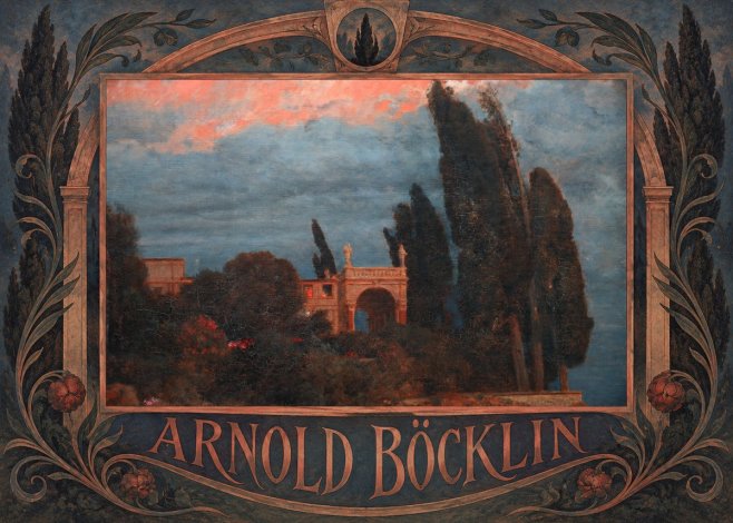 Arnold Böcklin Roman Villa No6 - Plakát