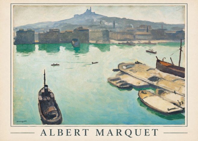 Albert Marquet Port of Marseille No1 - Plakát