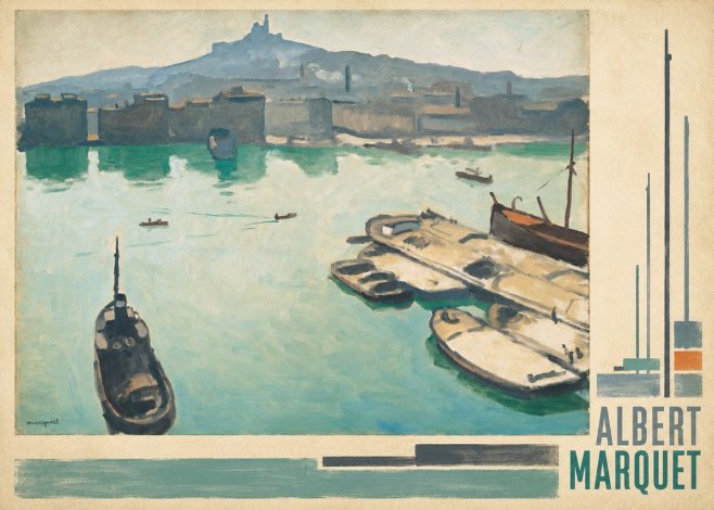 Albert Marquet Port of Marseille No4 - Plakát