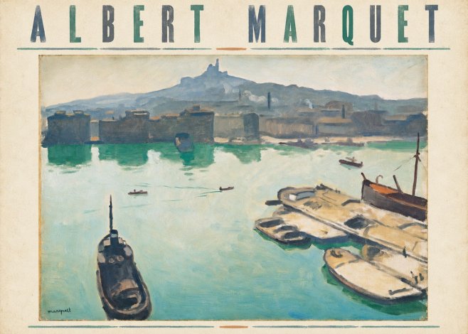 Albert Marquet Port of Marseille No5 - Plakát