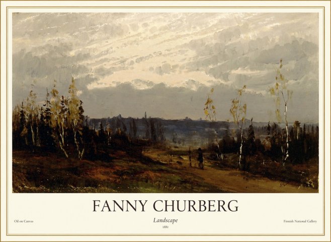 Fanny Churberg Landscape No1 - Plakát