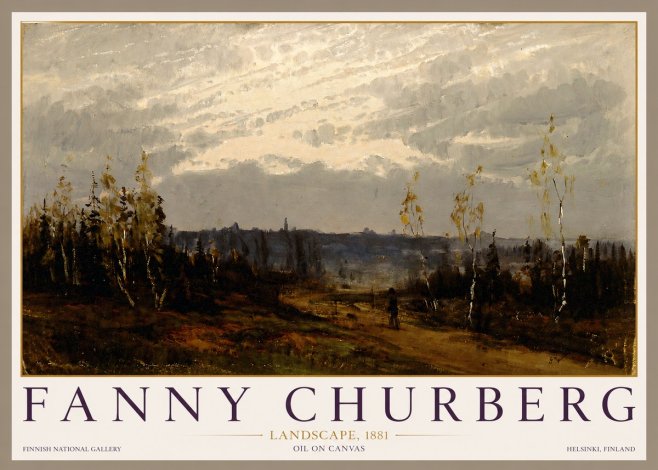 Fanny Churberg Landscape No3 - Plakát