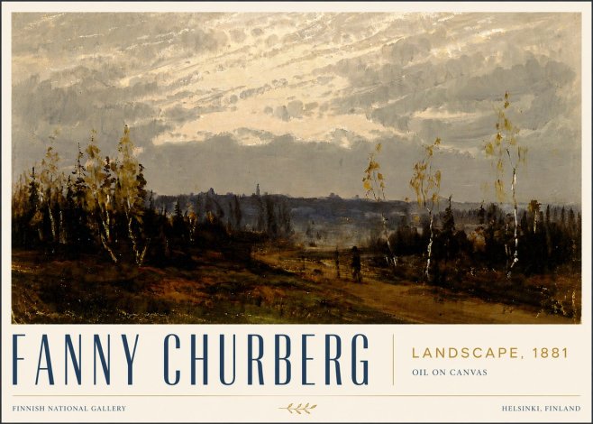 Fanny Churberg Landscape No5 - Plakát