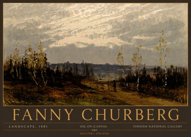 Fanny Churberg Landscape No6 - Plakát