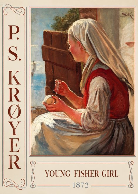 P.S. Krøyer Young Fisher Girl No2 - Plakát