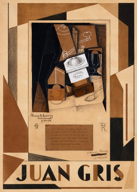 Juan Gris Still Life with Coffee Grinder II No1 - Plakát