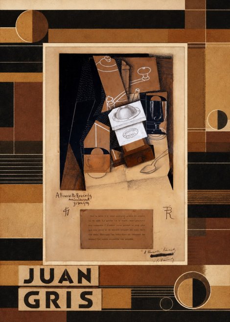 Juan Gris Still Life with Coffee Grinder II No3 - Plakát