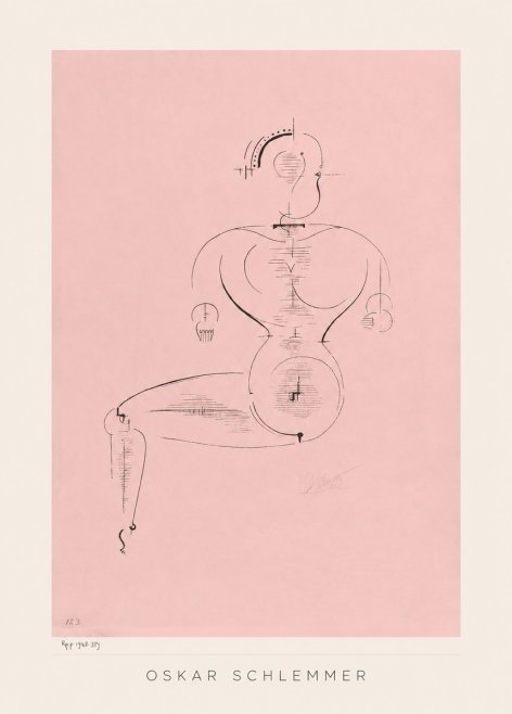 Oskar Schlemmer Figur L 1 No3 - Plakát
