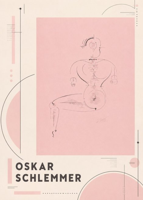 Oskar Schlemmer Figur L 1 No4 - Plakát