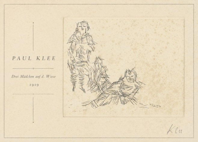 Paul Klee Drei Mädchen Auf D. Wiese No1 - Plakát