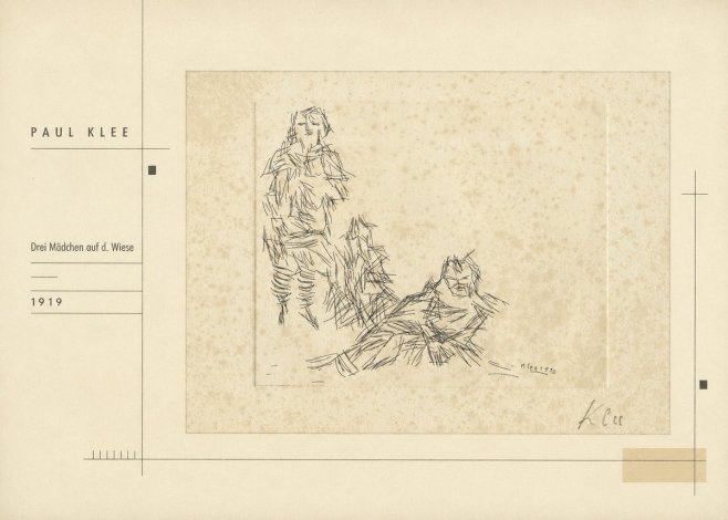 Paul Klee Drei Mädchen Auf D. Wiese No2 - Plakát