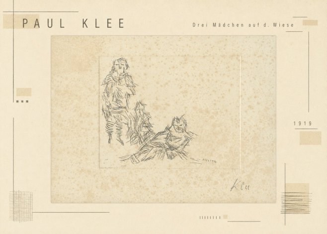 Paul Klee Drei Mädchen Auf D. Wiese No3 - Plakát