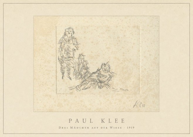 Paul Klee Drei Mädchen Auf D. Wiese No4 - Plakát