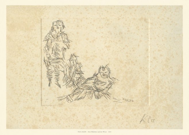 Paul Klee Drei Mädchen Auf D. Wiese No6 - Plakát