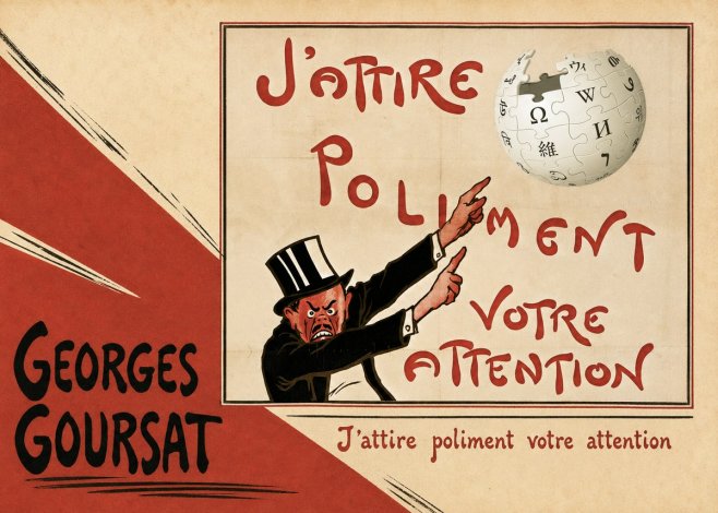Georges Goursat J'attire Poliment Votre Attention No3 - Plakát