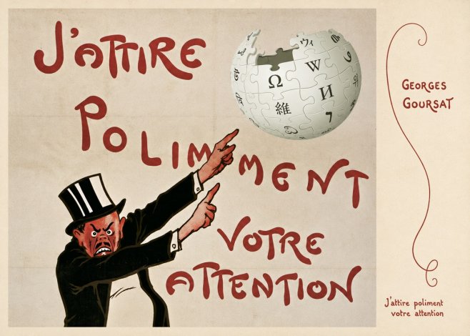 Georges Goursat J'attire Poliment Votre Attention No6 - Plakát