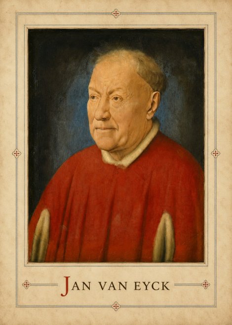 Jan van Eyck Portrait of a Man III No3 - Plakát