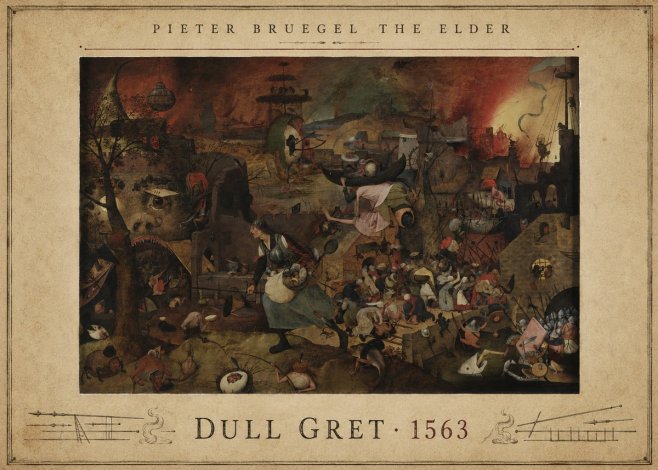 Pieter Bruegel Dull Gret III No4 - Plakát