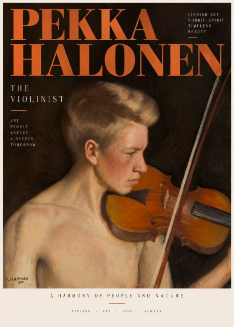 Pekka Halonen The Violinist No3 - Plakát