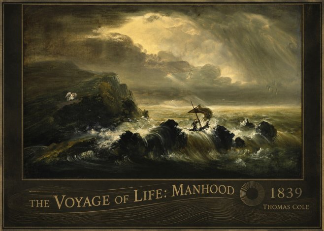 Thomas Cole The Voyage of Life: Manhood IV No6 - Plakát