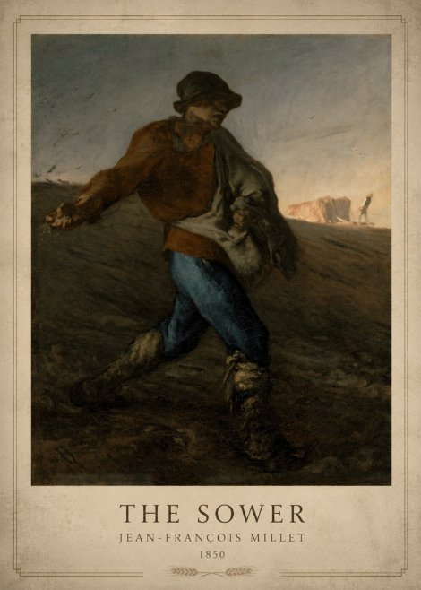 Jean-François Millet The Sower II No1 - Plakát