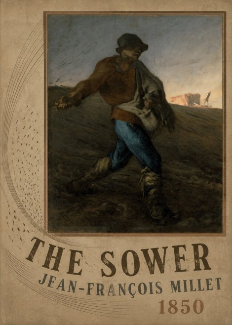 Jean-François Millet The Sower II No2 - Plakát
