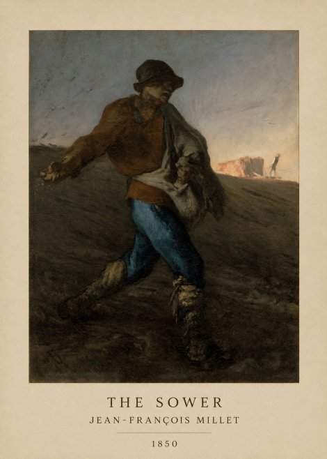 Jean-François Millet The Sower II No6 - Plakát