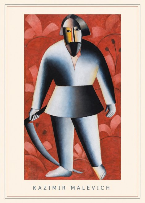Kazimir Malevich Peasant with Scythe No3 - Plakát