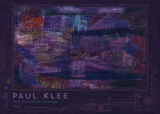 Paul Klee River Construction Landscape No2 - Plakát