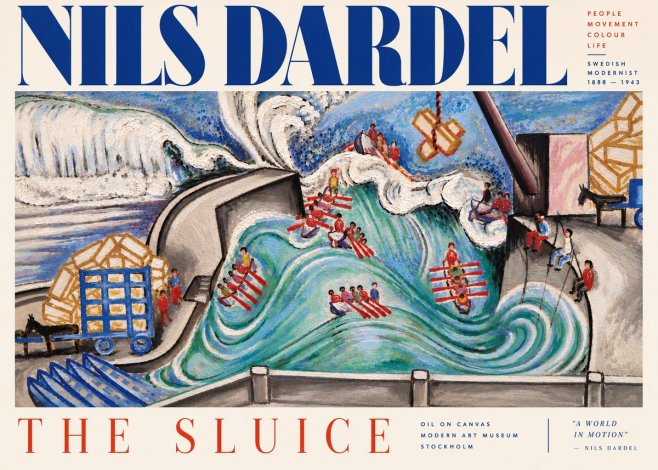 Nils Dardel The Sluice No5 - Plakát