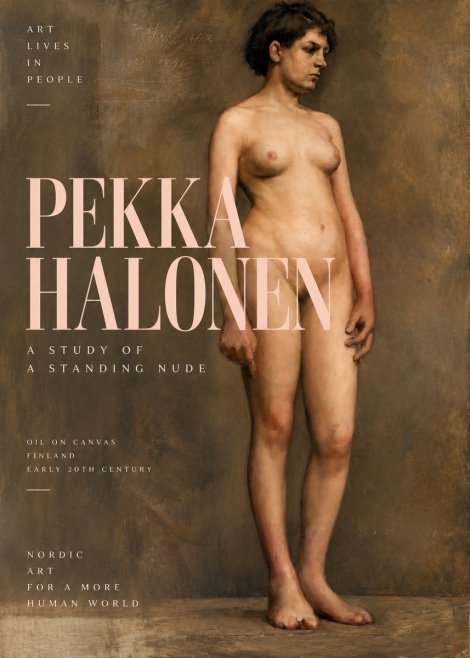 Pekka Halonen A Study of a Standing Nude No2 - Plakát