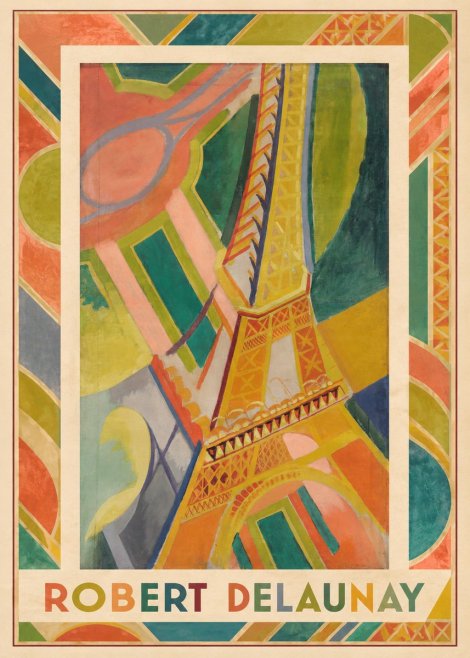 Robert Delaunay The Eiffel Tower No3 - Plakát