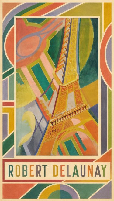 Robert Delaunay The Eiffel Tower No4 - Plakát