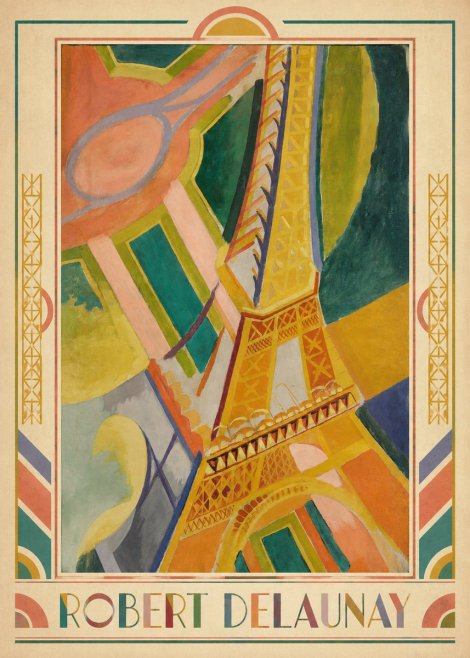 Robert Delaunay The Eiffel Tower No6 - Plakát