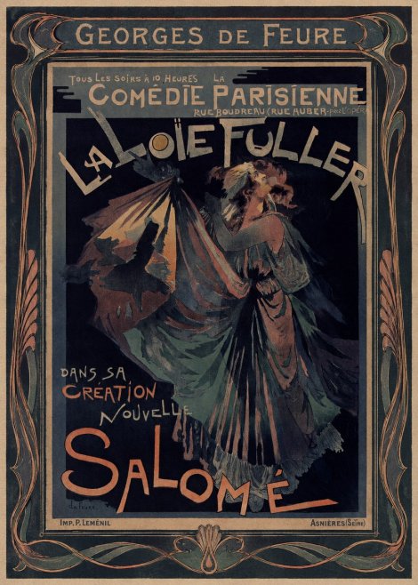 Georges de Feure La Loïe Fuller - Salomé III No1 - Plakát