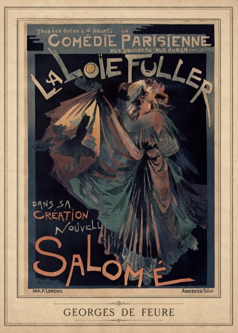 Georges de Feure La Loïe Fuller - Salomé III No3 - Plakát