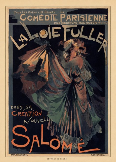 Georges de Feure La Loïe Fuller - Salomé III No6 - Plakát